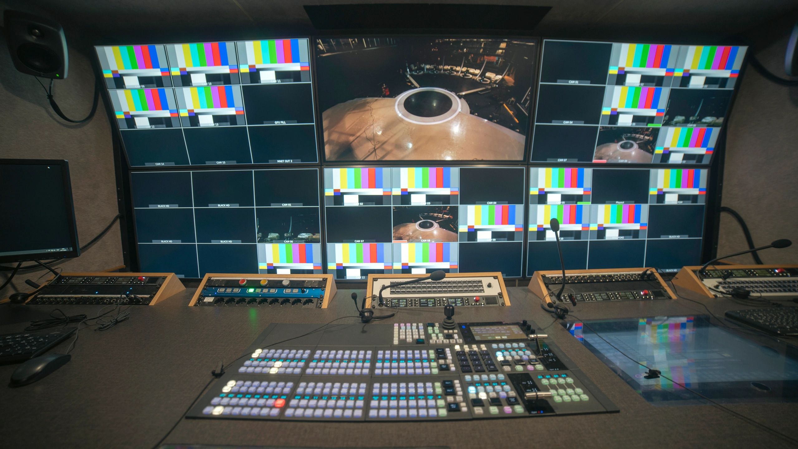 Operations control room screens